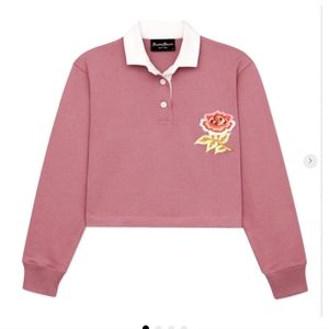 Rowing Blazers "DUSTY ROSE" CROPPED RUGBY